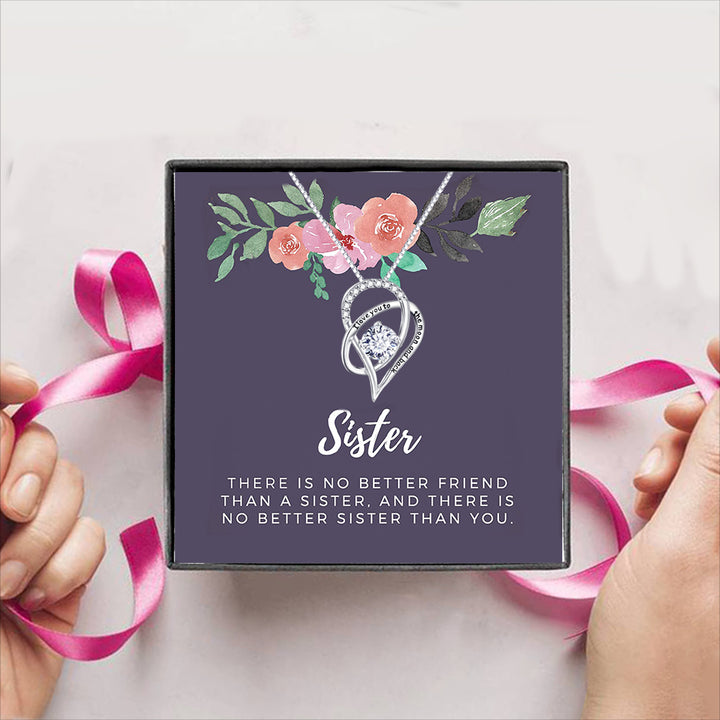 There is No Better Friend Than a Sister Gift Box + Necklace (5 Options to choose from)