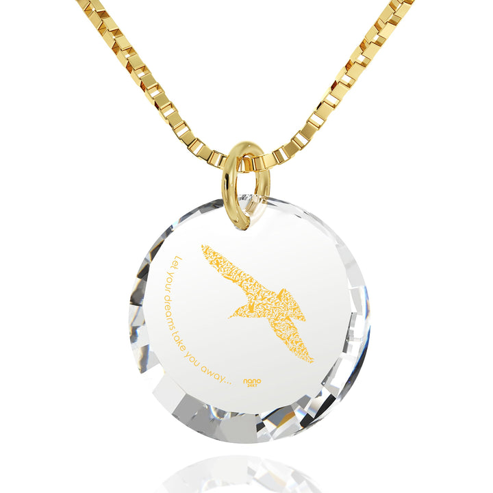 Mother Daughter Necklace Inspirational Bird Charm Pendant