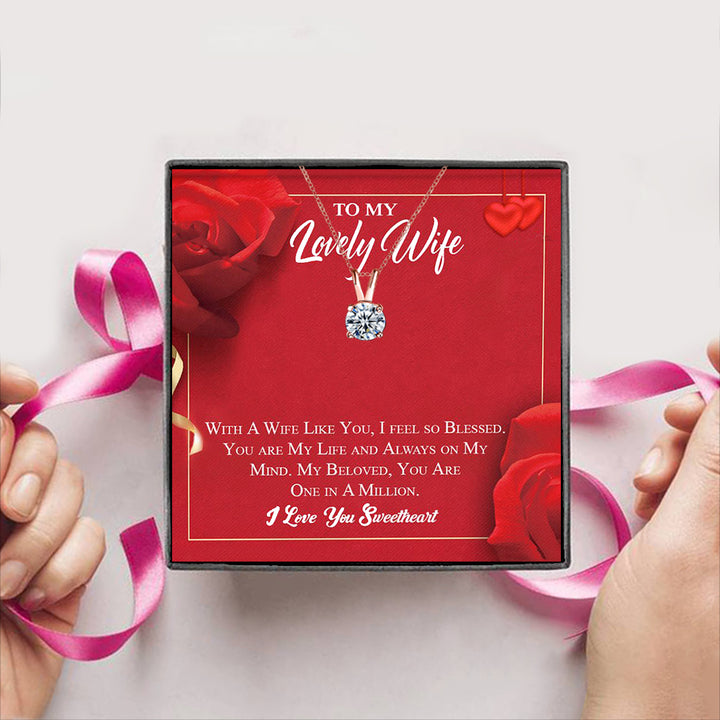 To My Lovely Wife Gift Box + Necklace (5 Options to choose from)